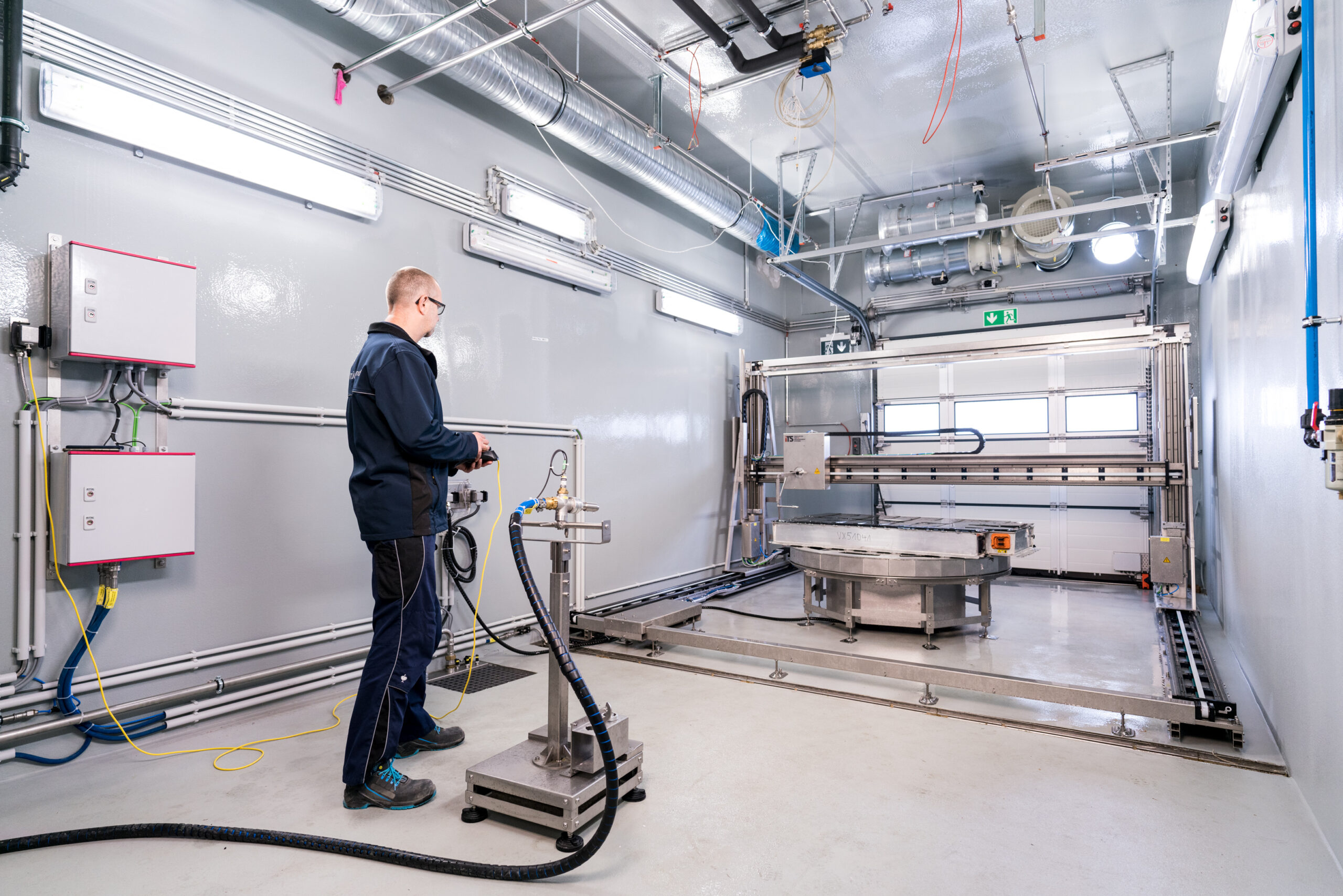 Electric vehicle battery - closeup